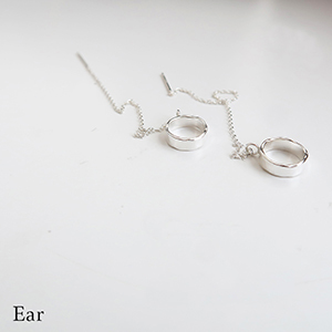 シルバーアメリカンピアス